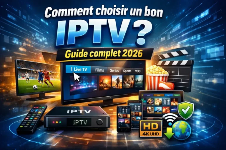 Comment choisir un bon IPTV en 2026 avec guide complet, qualité HD 4K, VOD, live TV et streaming stable