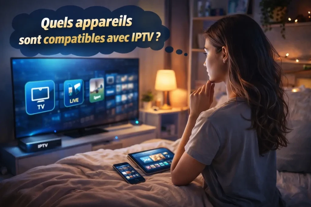 c'est quoi iptv? et quels appareils sont compatibles avec iptv tv smartphone tablette box iptv guide débutant 2026