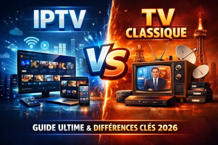 IPTV vs TV classique 2026 comparaison des différences clés entre IPTV moderne et télévision traditionnelle